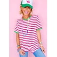 thumbnail image 4 of Casuashion Elevate Your Wardrobe with Our Chic Rose Stripe Top!, 4 of 8