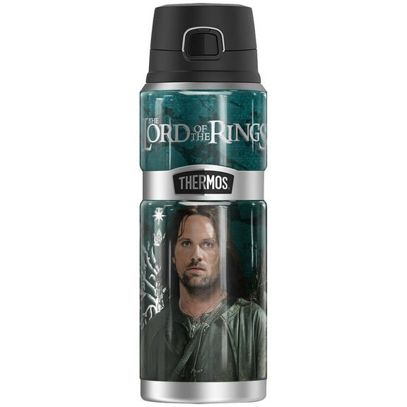 The Lord of The Rings Aragorn THERMOS STAINLESS KING Stainless Steel Drink Bottle, Vacuum insulated & Double Wall, 24oz