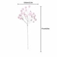 thumbnail image 2 of Pink Pearl Beaded Floral Pick, Artificial Berry Stem with Pink Pearls and Rhinestones, Faux Berry Sprig for Christmas Wreath, Garland, Wedding Bouquet & Home DIY Craft Decoration, 2 of 4