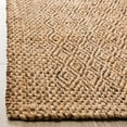 thumbnail image 3 of SAFAVIEH Natural Fiber Doreen Geometric Jute Area Rug, Natural/Brown, 7' x 7' Square, 3 of 6