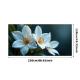 thumbnail image 2 of Beautiful White Flower Themed Backdrop Banner Party Decorations Background Photo Props for Garden Parties Spring Celebrations Weddings and Indoor Decor, 2 of 3
