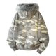 thumbnail image 4 of MHFRRA Chaqueta con Capucha y Cuello de Camuflaje para Uso Urbano, Abrigo Grueso Gris, 4 of 8