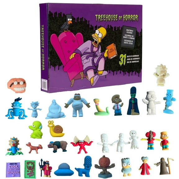 Halloween Advent Calendar 2025, 31Pcs Halloween Movie Theme Figures Countdown Calendar, Classic Movie Doll Collectible Figures, Surprise Collectible Toy Gifts for Kids Boys Girls Adult Teens(A)