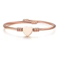 thumbnail image 1 of Brazalete Pulsera forma de espiral con dije de corazon color oro rosado Ryscom casual, 1 of 2
