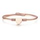 thumbnail image 1 of Brazalete Pulsera forma de espiral con dije de corazon color oro rosado Ryscom casual, 1 of 2