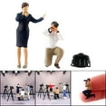 thumbnail image 4 of Milaget 1/64 Figures Interview Photography Scene Movie Character for DIY Projects Building Kit Hostess Black, 4 of 9