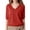 Red, variant on Staron Women's Casual V-Neck Knit Top Loose Fit T-Shirt Basic Solid Color Short Sleeve Relaxed Comfy Blouse, Green 3XL