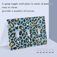thumbnail image 4 of Yellow Black Leopard Skin Print Light Switch Cover Electrical Outlet Cover Replaceable Wall Plates 2-Gang, 4 of 8