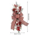 thumbnail image 2 of 2PCS Cordless Prelit Stairway Swag Trim, Christmas Swag Wreaths for Front Door Holiday Wall Window Hanging Ornaments for Indoor Outdoor Home Xmas Decor, 2 of 9
