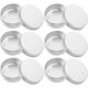 thumbnail image 2 of 6 uds pequeñas latas redondas de aluminio con tapas de tornillo para barras de loción bálsamo para barba manualidades DIY recipientes metálicos herméticos para viajes y almacenamiento, 2 of 8