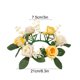 thumbnail image 3 of CaiYueKe Artificial Rose Flower Candle Holder Wreath Wedding Tabletop Decoration Romantic Centerpiece for Valentine's Day Anniversary Party Home Decor, 3 of 7