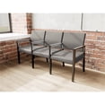thumbnail image 3 of Pemberly Row Waiting Reception 3 Seat Tandem Seating Wood Frame in Gray, 3 of 5