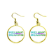 thumbnail image 1 of Beijing City Radio Tower Ear Dangle Golden Drop Earring Jewelry Mujer Unbranded M, 1 of 3