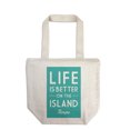 thumbnail image 1 of Tampa, Florida, Life is Better on the Island, Simply Said (100% Cotton Canvas Reusable Tote Bag), 1 of 3