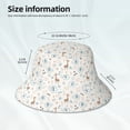 thumbnail image 4 of Daiia Elephants And Giraffes Pattern Bucket Hat - Trendy Cotton Sun Hat for Beach, Golf, Fishing - Fun Outdoor Vacation Boonie for Men and Women, 4 of 9