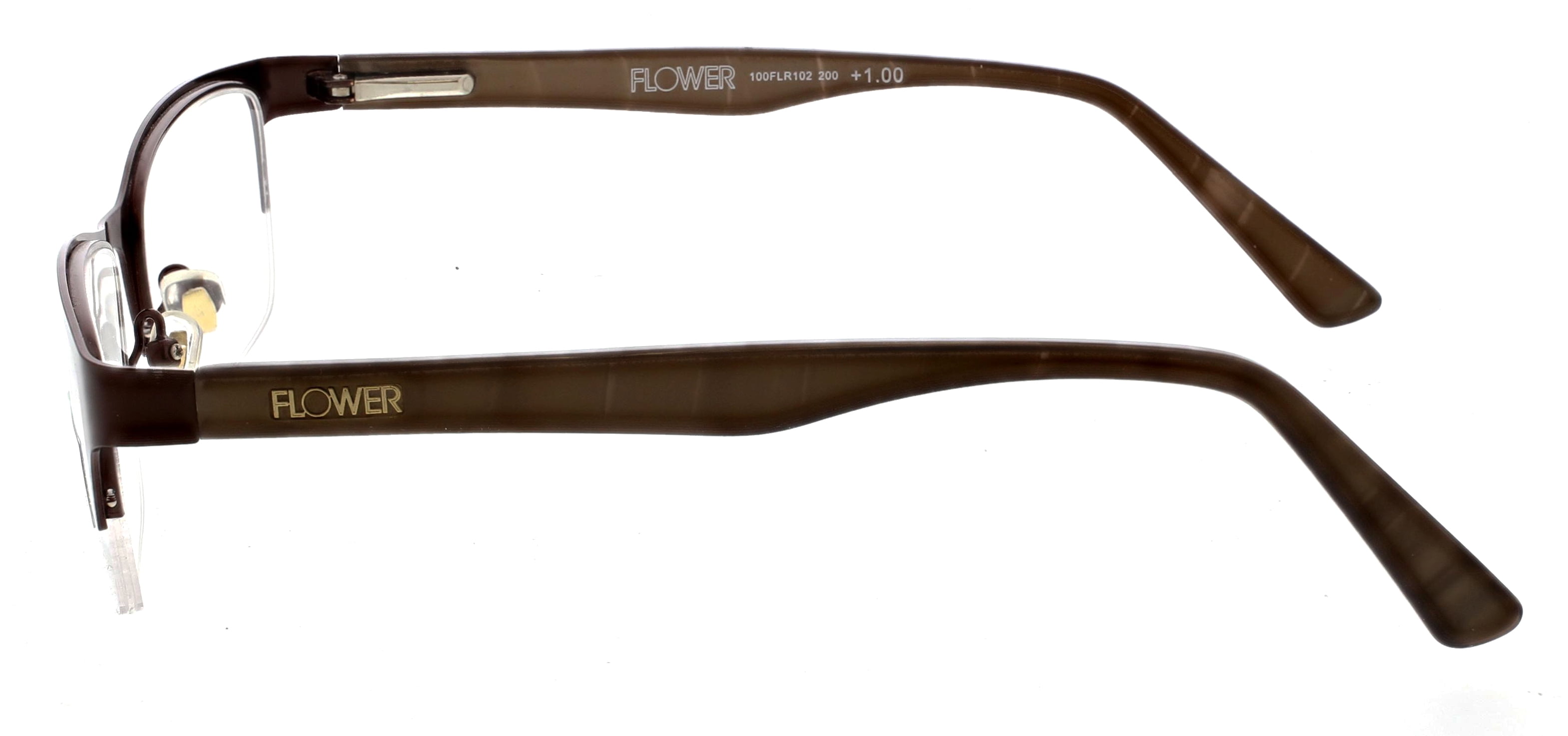 Flower Eyewear Drew Barrymore Ethel Semi-Rimless 1.0 Reading Glasses