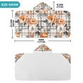 thumbnail image 4 of Yayeee Kids Hooded Towel with Hand Pockets Beach Soft Absorbent Bath Wrap 50 x 23.5 inch, Plaid Floral, 4 of 5