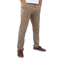 thumbnail image 2 of Pantalón de gabardina stretch John Silver  Corte recto color caqui, 2 of 4