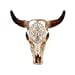 thumbnail image 3 of Treasure Gurus Southwestern Tooled Steer/Bull/Cow Skull and Horns, 3 of 10