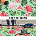 thumbnail image 5 of Watermelon Outdoor Rug for Patio/Deck/Porch, Non-Slip Large Area Rug 5 x 8 Ft, Green Palm Leaves Popsicle Summer Fruit Indoor Outdoor Rugs Washable Area Rugs, Reversible Camping Rug Carpet Runner, 5 of 8