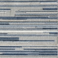 thumbnail image 3 of 7â€™ x 9â€™ Blue Abstract Striped Indoor Outdoor Area Rug, 3 of 10