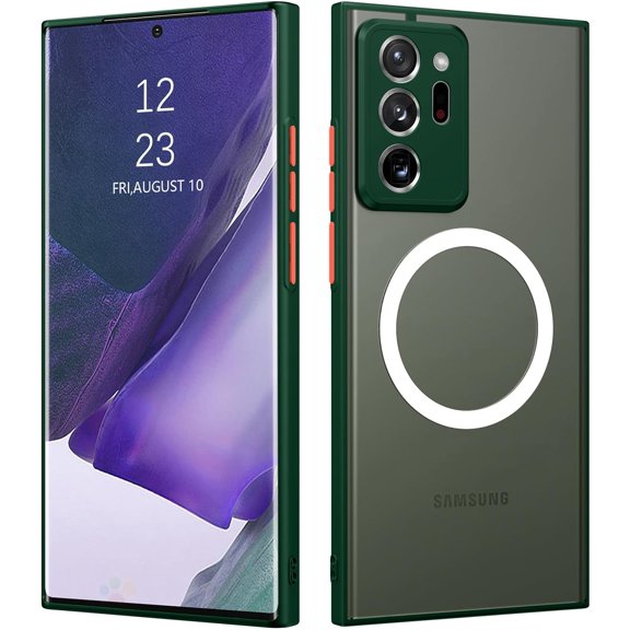 for Samsung Galaxy Note 20 Ultra Case [Compatible with Magsafe], Full Body Protective Cover TPU Shockproof Slim Phone Case for Samsung Note 20 Ultra 4G/5G, Green