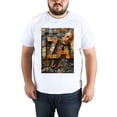 thumbnail image 5 of Basic top Tees For Women Loose Boyfriend ShirtsLetter Casual Blouse round neck, 5 of 5