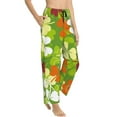 thumbnail image 2 of Uemuo St. Patrick's Day3 Pattern Women's Wide Leg Palazzo Lounge Pants with Pockets Light Weight Loose Comfy Casual Pajama Pants-Large, 2 of 9