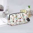 thumbnail image 6 of Uemuo Pretty Floral With Leaves Pattern Portable Toiletry Bags with Handle, Waterproof travel Make up Bags for Women, Large Capacity Travel Cosmetic Bags, 6 of 9