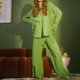 thumbnail image 4 of Blusa de mujer Top Pantalones largos Turn Down Collar Pierna ancha Color sólido Traje de vacaciones FLhrweasw Nuevo, 4 of 9
