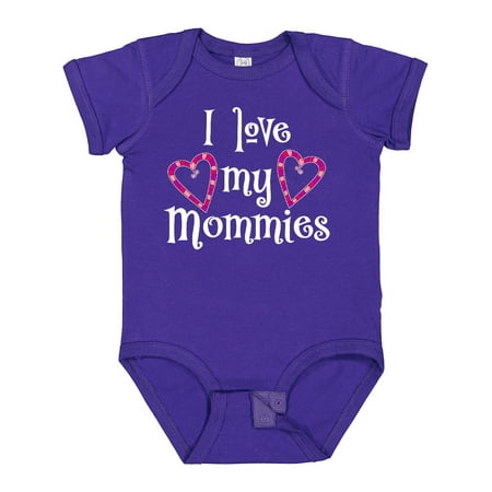 

Inktastic I Love My Mommies- Hearts Gift Baby Boy or Baby Girl Bodysuit
