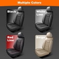 thumbnail image 3 of DIKSOAKR Car Seat Covers for Honda Civic 2003-2025 2026 :Premium Leather Seat Cover Vehicle Seat Cushion Airbag Compatible Beige,Front Set( 2 Seats), 3 of 8