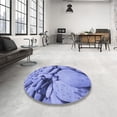 thumbnail image 4 of Ahgly Company Machine Washable Indoor Rectangle Transitional Day Sky Blue Area Rugs, 2' x 5', 4 of 7