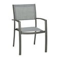 thumbnail image 2 of Solana 5 piece Outdoor Aluminum Dining Set in Cosmos Grey Finish with Wood Top, 2 of 8