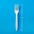 thumbnail image 2 of Heavyweight White Plastic Cutlery Variety Pack, Forks and Spoons, 600 Each, 1200 Count Total, 2 of 5