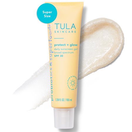 Tula Skincare Supersize Protect Glow Daily Sunscreen Spf 30 Gel