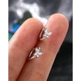 thumbnail image 7 of OUFER 2PCS Butterfly Hoop Earrings 925 Sterling Silver 0.25ct Zircon Hypoallergenic Cartilage Earrings for Women, 7 of 7