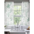 thumbnail image 2 of Green Coastal Sheer Curtains 72 Inch Length 2 Panels Set for Living Room/Bedroom, Sea Turtle Nautical Coral Summer Beach Curtain Sheers Drapes Rod Pocket Curtains Window Treatment Set 52''x72''x2, 2 of 7