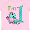 thumbnail image 4 of Inktastic Blue and Pink Baby Dragon First Birthday Boys or Girls Baby Bodysuit, 4 of 5