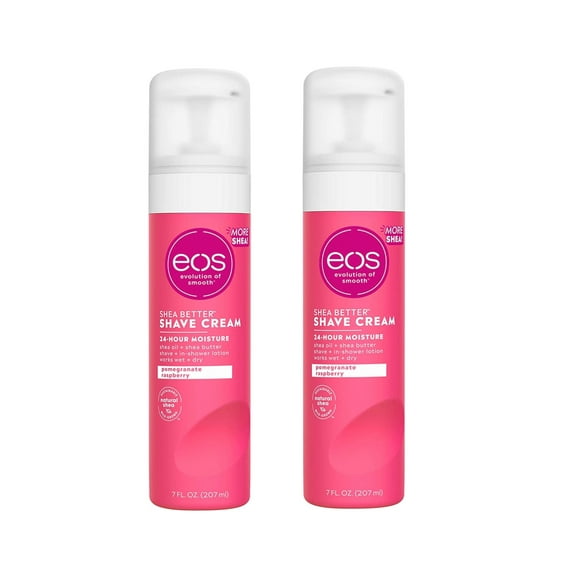eos Shea Better Shave Cream - Pomegranate Raspberry - 7 fl oz, 2 Pack