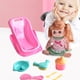 thumbnail image 1 of Juguetes de piscina, juguete para bebé, juguete para niño pequeño, mini cuna de simulación esmaltada, cesta para transportar muñecas, vajilla, set de figuras de acción para el baño, muñeca bebé, 1 of 8
