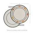 thumbnail image 2 of VHC Brands Braided Cotton Pumpkin Bounty Stencil Placemat 14 inch Diameter, Decorative Fall Placemat, Table Decor for Fall and Thanksgiving, 2 of 3