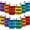 Crayon, variant on 12 Packs to School Can Cooler Sleeve Crayon Can Covers Neoprene Cans Cooler Bulk for Beverages Cans of School Decorations Supplies