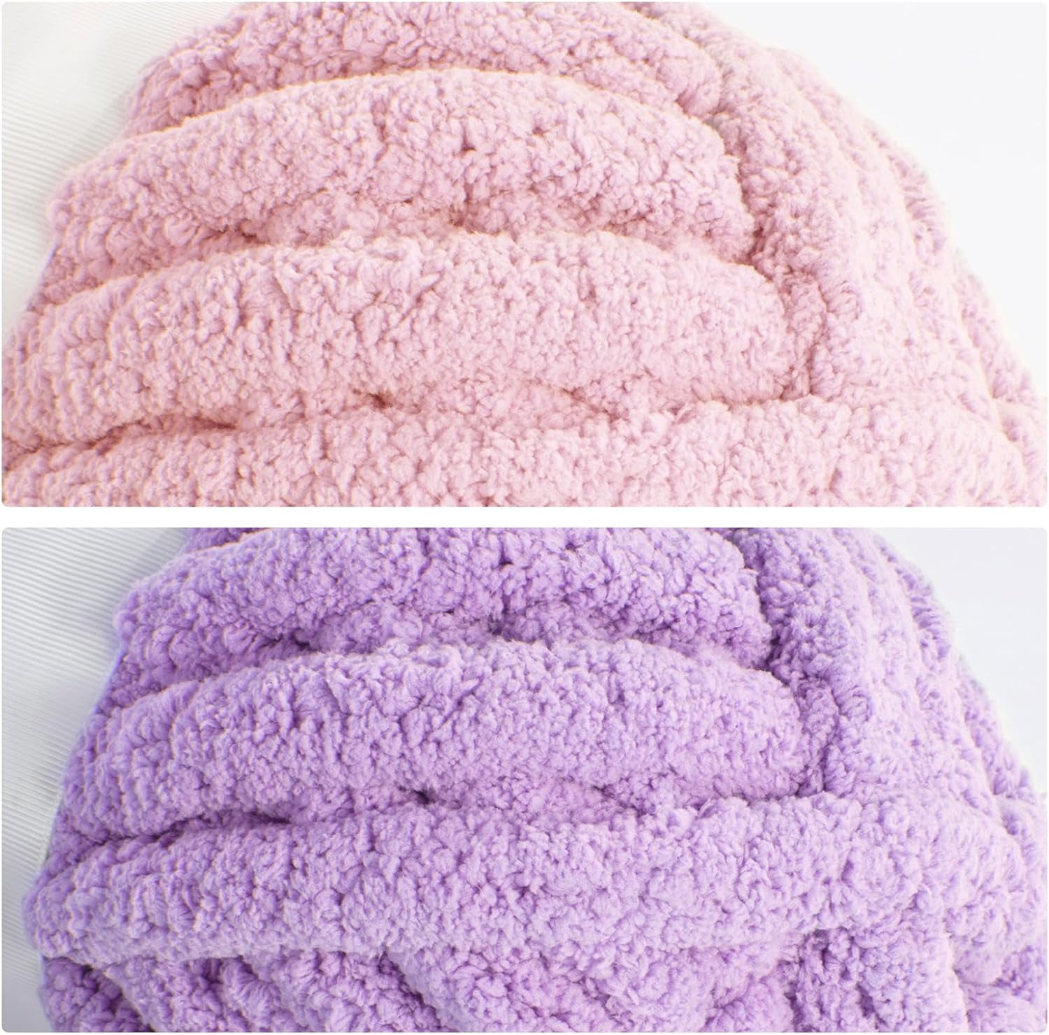 Assorted Chunky Yarn for Crocheting 8 Pack, Fluffy Jumbo Chenille Yarn, Soft Plush Yarn Bulky, Giant Thick Fuzzy Yarn for Hand or Arm Knitting (27 yds,8 oz Each Skein)