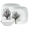 thumbnail image 1 of Corelle Timber Shadows 12-Piece Square Glass Dinnerware Set (Service for 4), 1 of 2