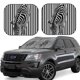 thumbnail image 1 of Balery Optical Zebra Illusion Parasol para parabrisas de coche de 2 piezas | Parasol plegable para parabrisas delantero de coche para la mayoría de sedanes-Large, 1 of 6