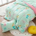 thumbnail image 5 of Sleep Zone Kids Twin Bedding Comforter Set - Super Cute & Soft Kids Bedding 5 Pieces Set with Comforter, Sheet, Pillowcase & Sham (Mermaid Princess), 5 of 9