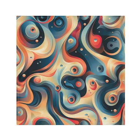 

JSTEL Coil Bubble Cloth Napkins Set of 6 20x20 Inch Washable and Reusable Napkin for Decoupage Dinner Party Everyday Use