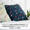 thumbnail image 3 of Southshore Fine Living, Inc. Throw Pillow Covers 26"x26", Euro Sham Covers, Floral Blooms Blue, 3 of 5