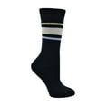thumbnail image 6 of Polar Heat Women’s Winter Weight Wool Socks, 3 Pack Cozy Thermal Socks, Striped Pattern Grey Navy, 6 of 6
